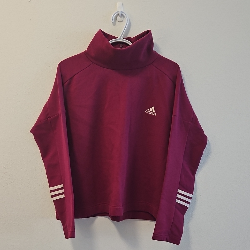💛Adidas Women's Sweater - Burgundy